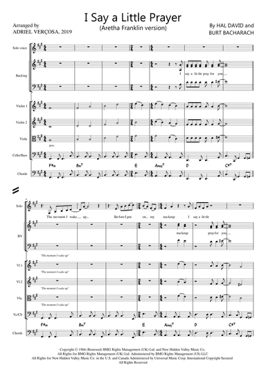 I Say A Little Prayer (arr. Adriel Verçosa)
