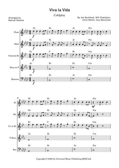 Viva La Vida (arr. Marival Moreira)
