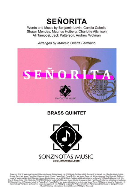Senorita (arr. Marcelo Onetta Fermiano)