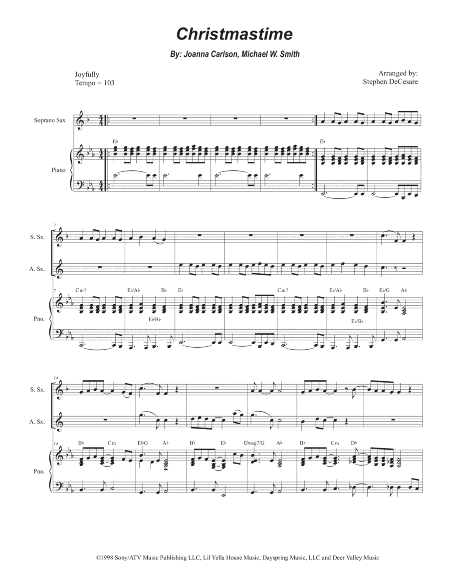 Christmastime (arr. Stephen DeCesare)