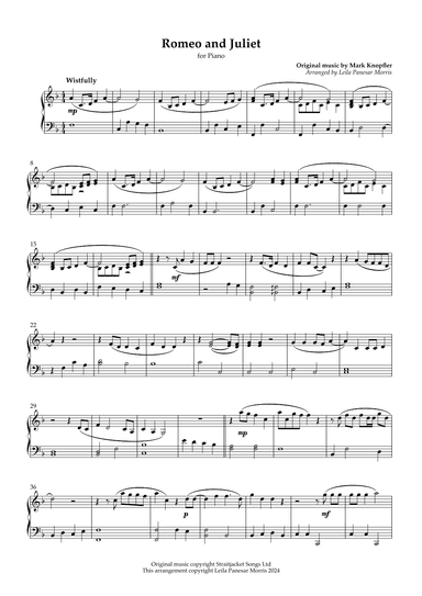 Romeo And Juliet (arr. Inky Celeste)