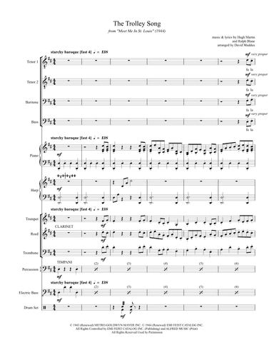 The Trolley Song (arr. David Maddux)