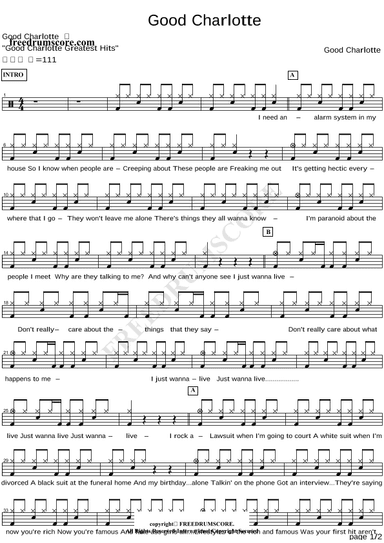 I Just Wanna Live (arr. COPYDRUM)