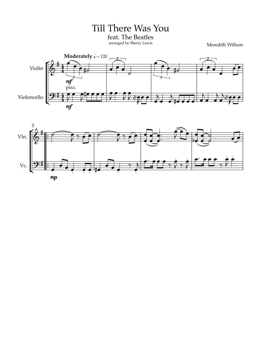 Till There Was You (arr. Sherry Lewis)