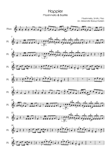 Happier (arr. Alexander Bosrup Karlsen)