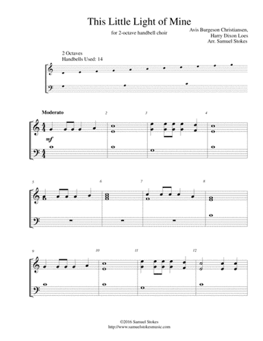 This Little Light of Mine - 2-octave handbell choir (arr. Samuel Stokes)