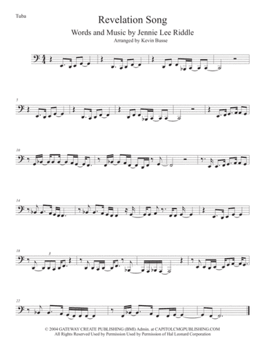 Revelation Song (arr. Kevin Busse)