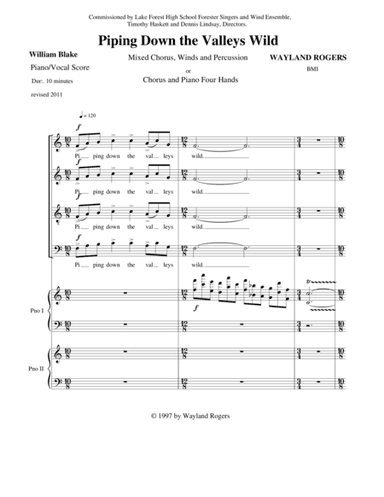 Piping Down the Valleys Wild