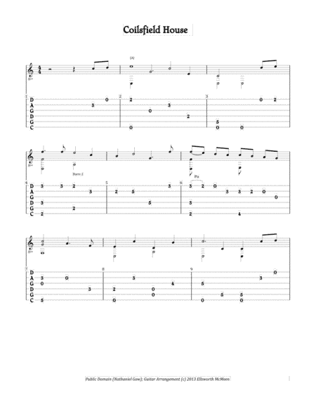 Coilsfield House (For Fingerstyle Guitar in CGDGAD Tuning) (arr. Ellsworth McMeen)