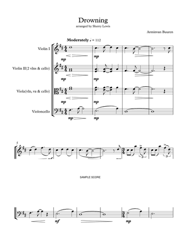 Drowning (arr. Sherry Lewis)