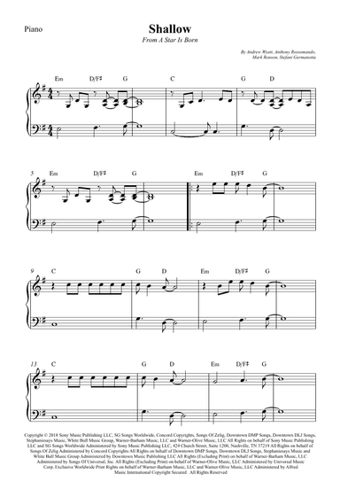 Shallow (arr. Wesley S. SIlva)