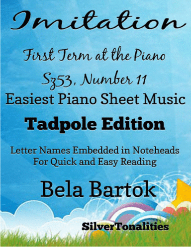 Imitation First Term at the Piano Sz53 Number Easiest Piano Sheet Music (arr. SilverTonalities)