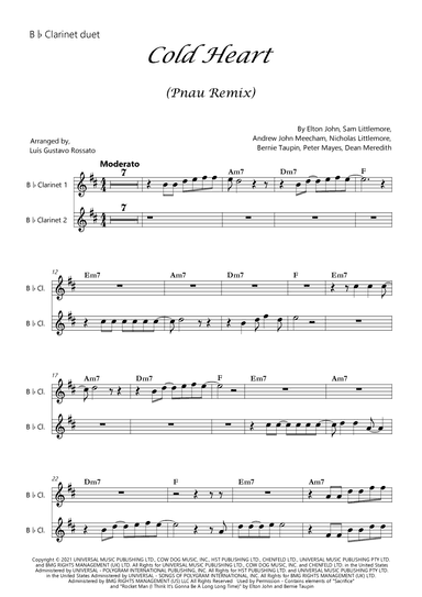 Cold Heart (pnau Remix) (arr. Luís Gustavo Rossato)