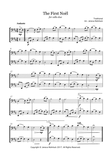 The First Noel (arr. Jeneva Mohrlock)