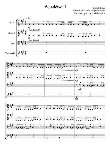 Wonderwall (arr. KoaliMusic)
