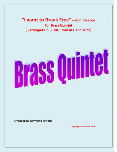 I Want To Break Free (arr. Raymond Fenech)