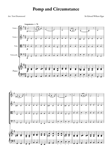 Pomp and Circumstance (arr. Tom Drummond)