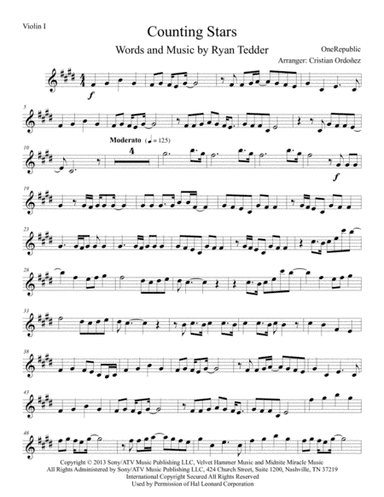 Counting Stars (arr. Cristian Ordonez)