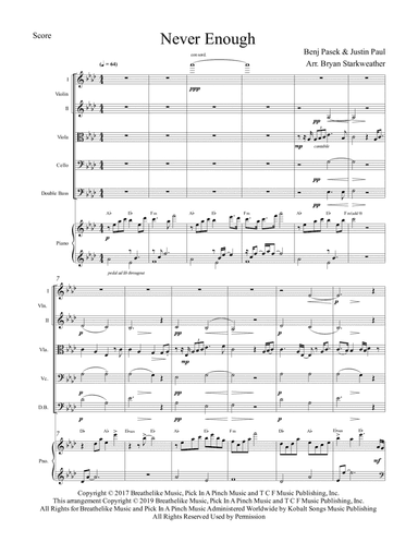 Never Enough (arr. Bryan Starkweather)