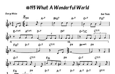 What A Wonderful World (arr. John Fries)
