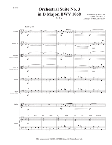 Orchestral Suite No.3 D Major - Air (arr. Mike Hyziak)