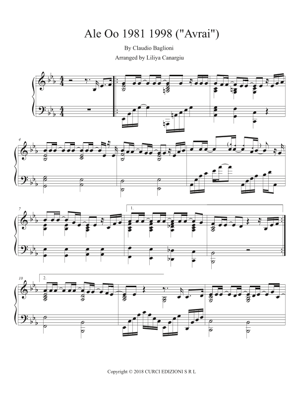 Ale Oo 1981 1998 (arr. Liliya Canargiu)