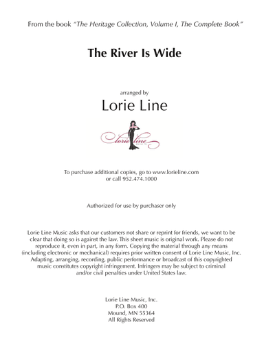 The River Is Wide (arr. Lorie Line)
