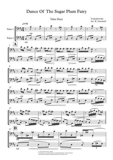 Dance Of  The Sugar Plum Fairy: Tuba Duet (arr. Keith Gemmell)