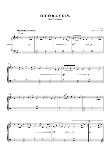 The Foggy Dew (arr. SCMusic)