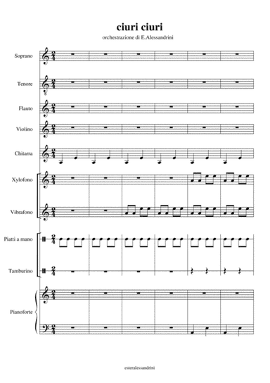 Ciuri ciuri (arr. Ester Alessandrini)