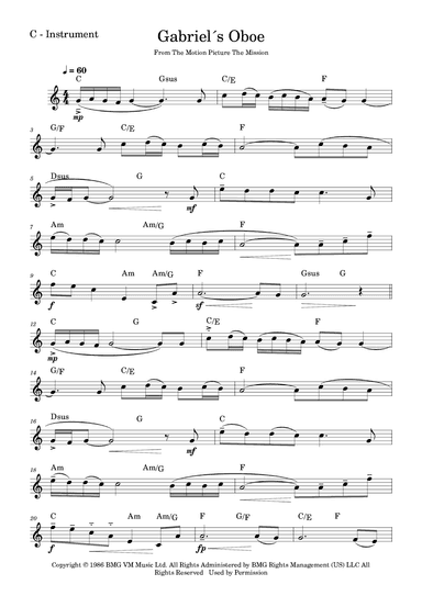 Gabriel's Oboe (arr. Fabio Eduardo de Oliveira)