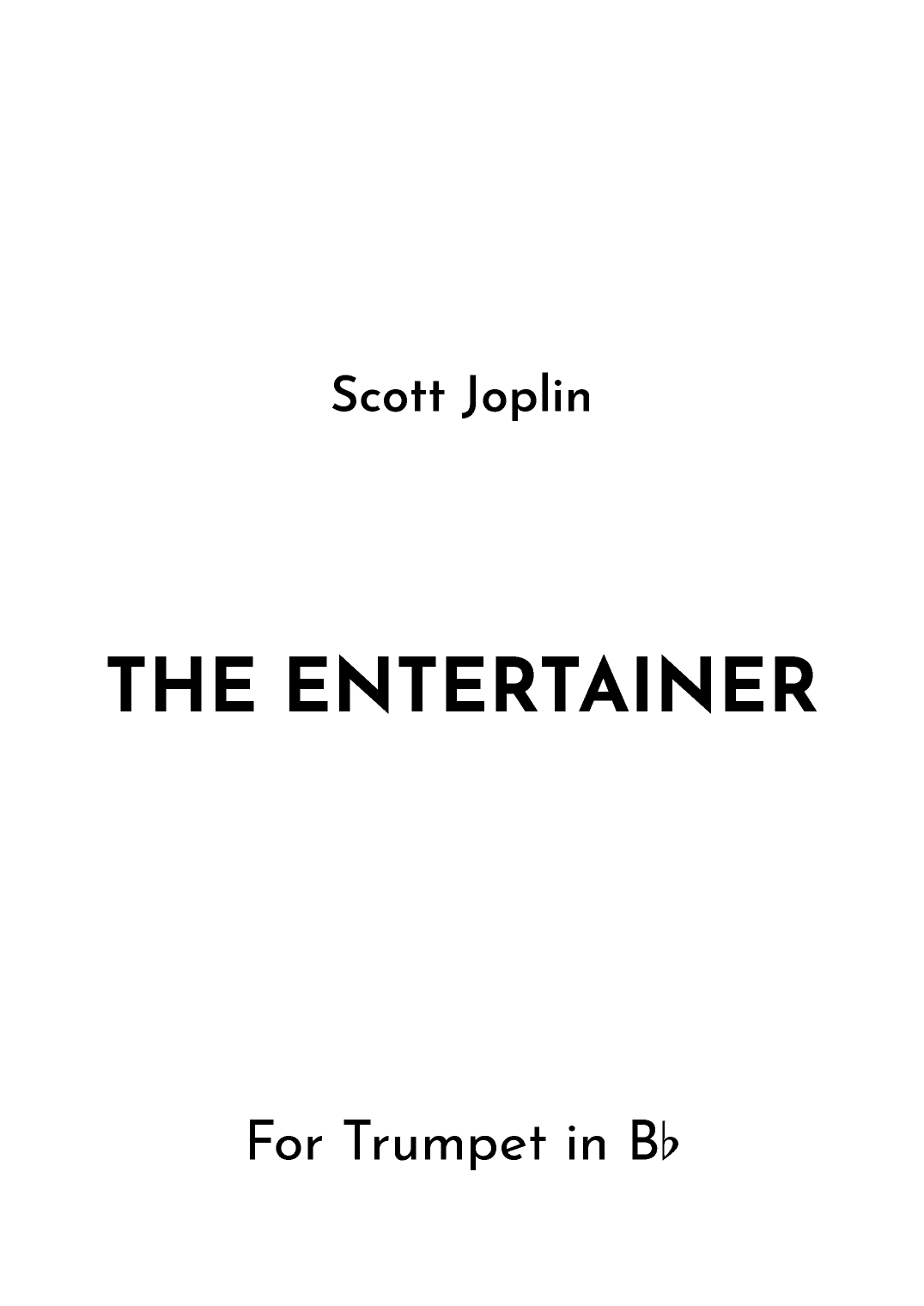The Entertainer (arr. Jireh J.)