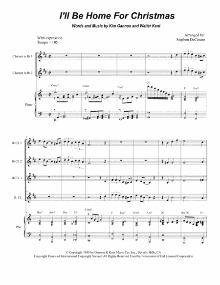 I'll Be Home For Christmas (arr. Stephen DeCesare)