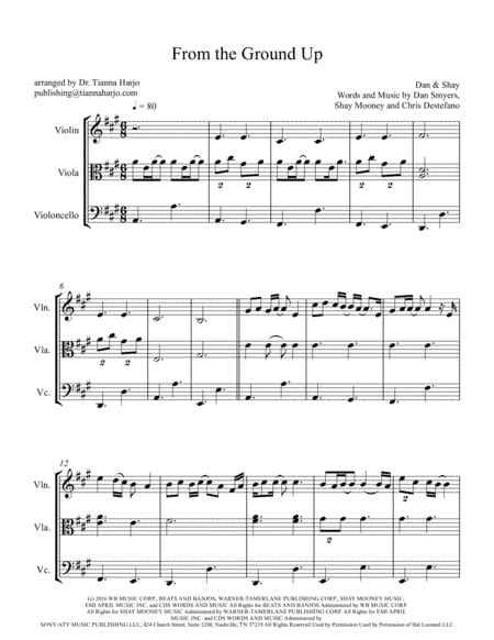 From The Ground Up (arr. Dr. Tianna Harjo)