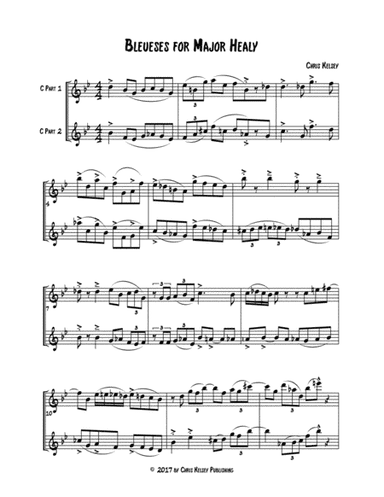 Bleueses for Major Healy (Duet for C Instruments)