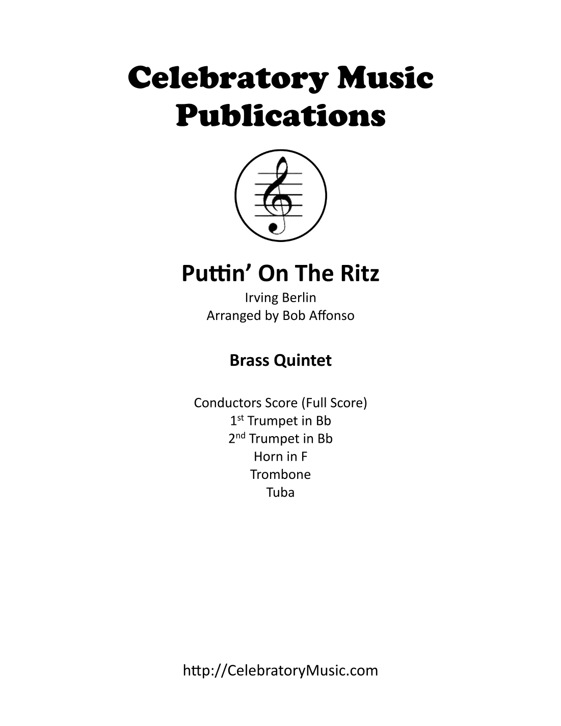 Puttin' On The Ritz (arr. Bob Affonso)