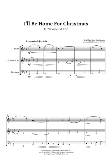 I'll Be Home For Christmas (arr. Henrique Oliveira)