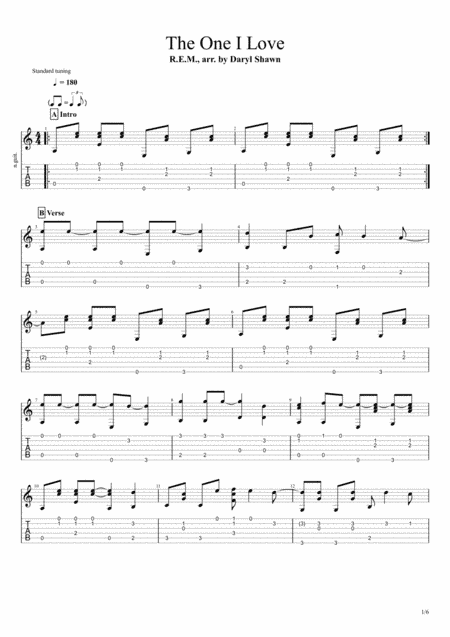 The One I Love (arr. Daryl Shawn)