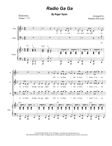 Radio Ga Ga (arr. Stephen DeCesare)