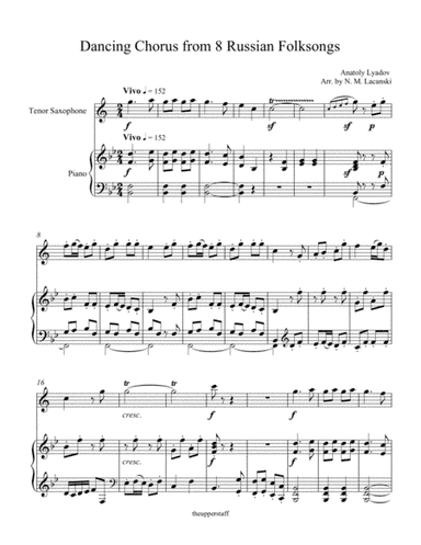 Dancing Chorus from 8 Russian Folksongs (arr. Nick Lacanski)