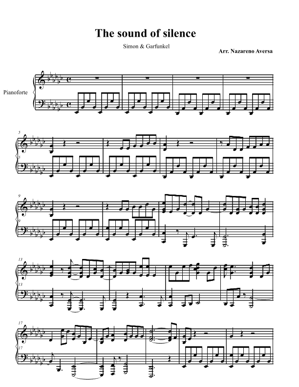 The Sound Of Silence (arr. Nazareno Aversa)