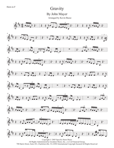 Gravity (arr. Kevin Busse)