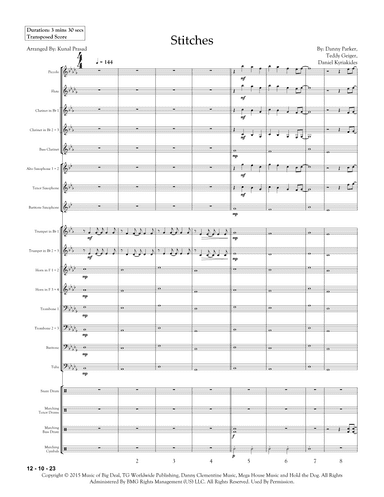 Stitches (arr. Kunal Prasad)