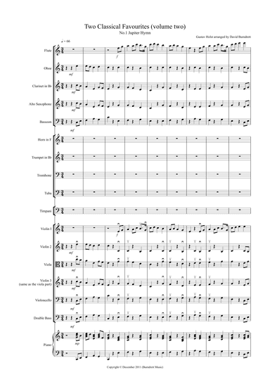 2 Classical Favourites for School Orchestra (volume two) (arr. David Burndrett)