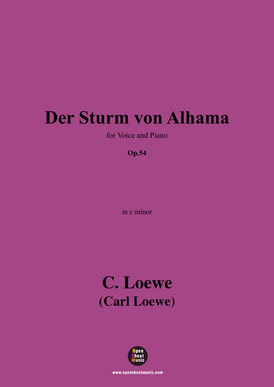 C. Loewe-Der Sturm von Alhama,in c minor,Op.54 (arr. OSM Press)