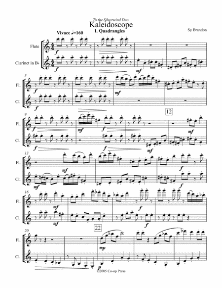Kaleidoscope for Flute and Bb Clarinet