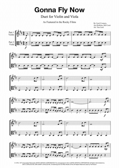 Gonna Fly Now (arr. Tim Curd)