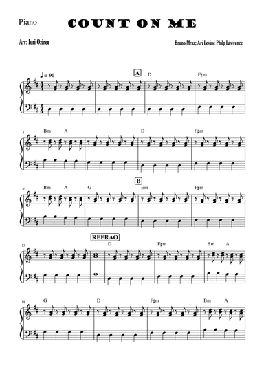 Count On Me (arr. Iuri Ozires)