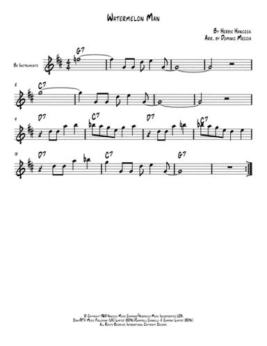 Watermelon Man (arr. Dominic Meccia)