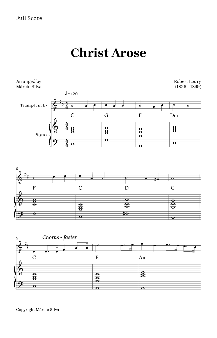 Christ Arose (arr. Márcio Silva)